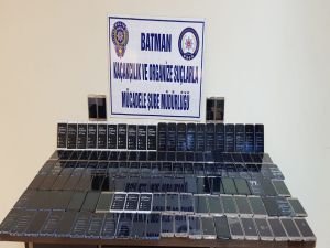 Batman'da kaçak cep telefonu operasyonu