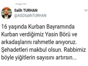 Yasin Börü ve arkadaşları unutulmadı