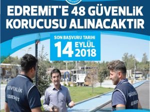 Edremit'te güvenlik korucusu alımı