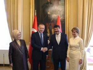 Cumhurbaşkanı Erdoğan, Macaristan Cumhurbaşkanlığı Sarayında