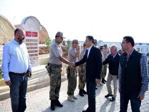 ​Gaziantep Valisi El Bab’da incelemelerde bulundu