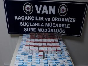 Van'da kaçak sigara ve ilaç ele geçirildi