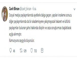 Kur'an'la dalga geçen akademisyen açığa alındı