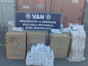 Van’da 5 bin paket sigara ele geçirildi