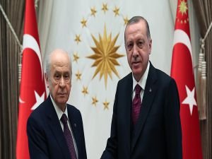 Cumhurbaşkanı Erdoğan, Bahçeli ile bir araya geldi