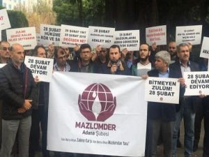 MAZLUMDER: “28 Şubat mahpusları serbest bırakılsın!”