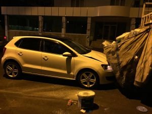 Batman'da maddi hasarlı kaza
