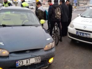 Aracı durdurulan şahıs polisi darp etti