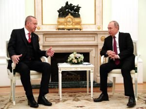 Cumhurbaşkanı Erdoğan ve Putin bir araya geldi