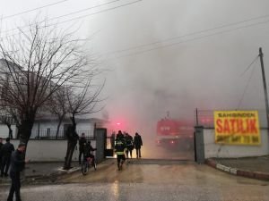 Gaziantep'te iplik fabrikasında yangın