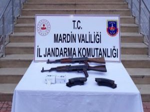 Mardin'de uzun namlulu silahlar ele geçirildi