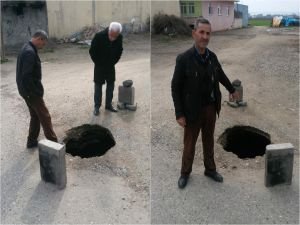 Batman'da oluşan obruk korkuttu