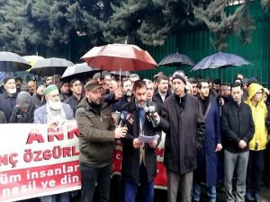 Mısır elçiliği önünde "idam" protestosu