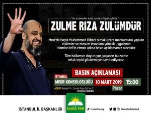 HÜDA PAR Mısır’da yaşanan idamlar için basın açıklaması düzenleyecek