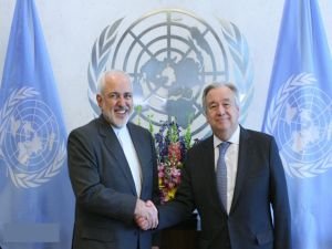 Zarif ABD'nin yasa dışı uygulamalarını Guterres ile görüştü