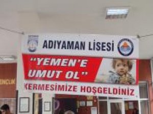 Öğrenciler Yemen için kermes düzenledi