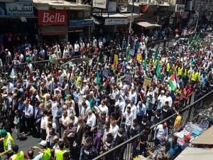 Ürdünlüler "Yüzyılın Anlaşması" ve "Bahreyn Çalıştayı" planını protesto etti