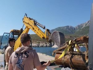 İzmir açıklarında İkinci Dünya Savaşından kalma mayın bulundu