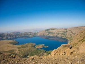 Bir doğa harikası Nemrut Krater Gölü