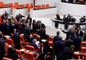 Meclis'te kavga, Tekme tokatlar havada uçuştu