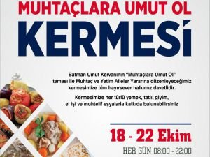 "Muhtaçlara Umut Ol" kermesine davet