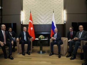 Cumhurbaşkanı Erdoğan ile Putin bir araya geldi