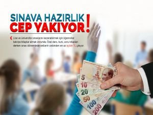 Sınava hazırlık cep yakıyor