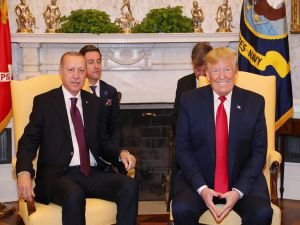 Cumhurbaşkanı Erdoğan ile Trump bir araya geldi