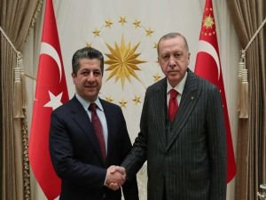 Cumhurbaşkanı Erdoğan, Barzani’yi kabul etti