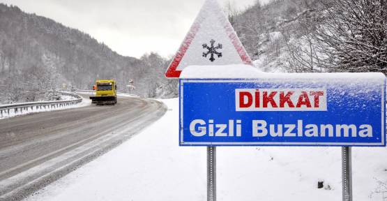 Meteorolojiden buzlanma ve don uyarısı