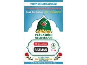 Peygamber Sevdalılarının 'Medya Mevlid Buluşmaları'nın ilki Batman'da gerçekleştiriliyor