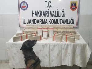 Hakkâri'de 52 kilo eroin ele geçirildi