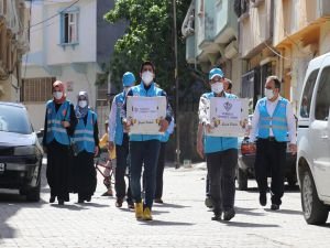 Gaziantep’teki ihtiyaç sahibi ailelere gıda yardımı yapıldı