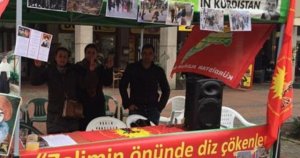 PKK'lılar Dortmund'ta  çadır kurdu