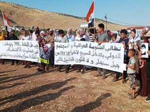 Ezidi Evi’nden “PKK’yi Şengal’den çıkarın” eylemi