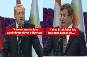 Erdoğan ve Davutoğlu'ndan önemli mesajlar