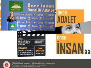 Adalet Bakanlığının film yarışmasında kullandığı tema HÜDA PAR'ın sloganını anımsattı