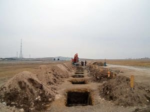 Kış mevsiminde toprağın donduğu Ağrı'da yüzlerce mezar hazırlandı