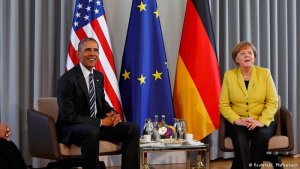 Merkel İle bir araya gelen Obama Almanya'ya veda ziyareti