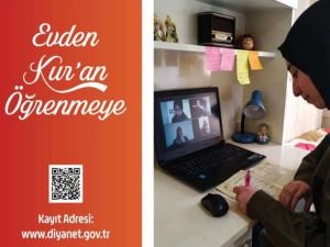 Evden Kur'an öğrenme programı bugün başlıyor