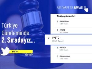 Binlerce sosyal medya kullanıcısı STK yasasının “#VETO” edilmesini talep etti