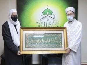 Diyanet İşleri Başkanı Erbaş, Suriye İslam Meclisi Başkanı Rufai ile görüştü