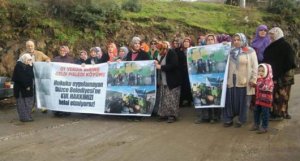 Düzce Melen Köylülerinin çöp nöbeti