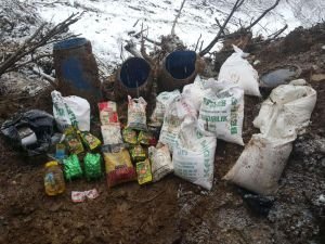 Bitlis kırsalında yaşam malzemesi ele geçirildi