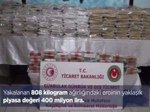 Gürbulak Sınır Kapısında rekor oranda uyuşturucu madde ele geçirildi