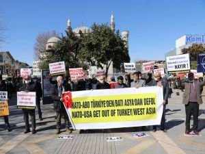 ABD üslerinin kapatılması için iki yıldır basın açıklaması yapıyorlar