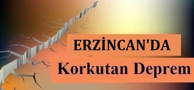 Erzincan'da 4,1 büyüklüğünde deprem