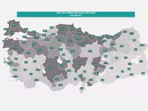 Sağlık Bakanlığı illere göre haftalık vaka yoğunluğu haritasını açıkladı