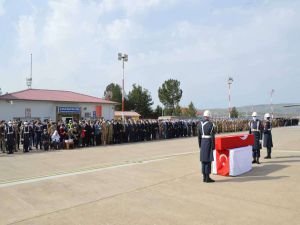 Jandarma Uzman Çavuş Erkan Erdem'in naaşı memleketine uğurlandı