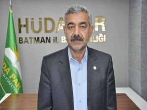 HÜDA PAR Batman İl Başkanı Şahin: Sağlık çalışanlarına destek olmalıyız